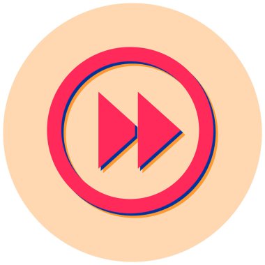 Oynayın. Web simgesi basit illüstrasyon