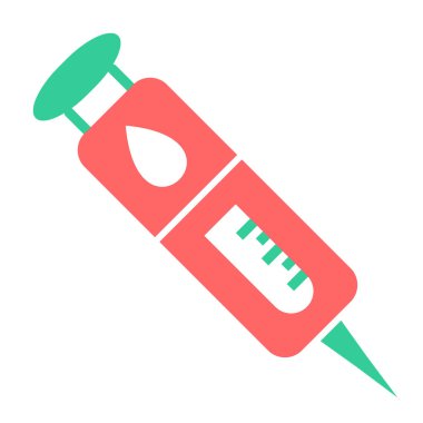 Şırınga. Web simgesi basit illüstrasyon