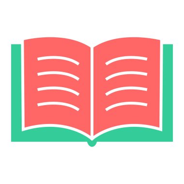 kitap simgesi vektör illüstrasyonu