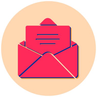 E- posta simgesi vektör illüstrasyonu