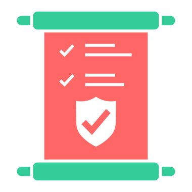 Belge. Web simgesi basit illüstrasyon