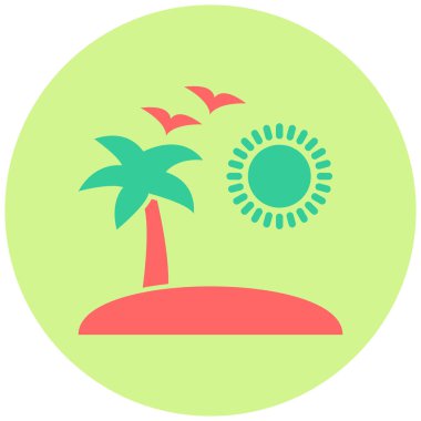 Palmiye ağacı. Basit tasarım