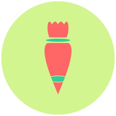 Pasta Torbası. Web simgesi basit illüstrasyon