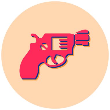 Silah. Web simgesi basit illüstrasyon