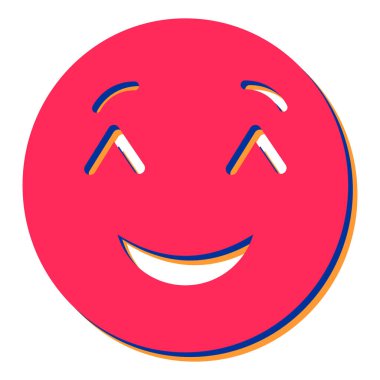 gülen yüz simgesi vektör illüstrasyonu