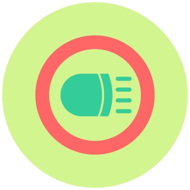 Baş Işıkları simgesinin vektör illüstrasyonu