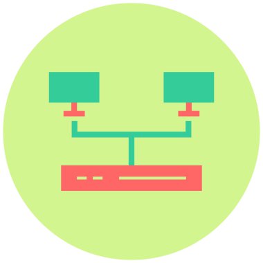 şebeke. Web simgesi basit illüstrasyon