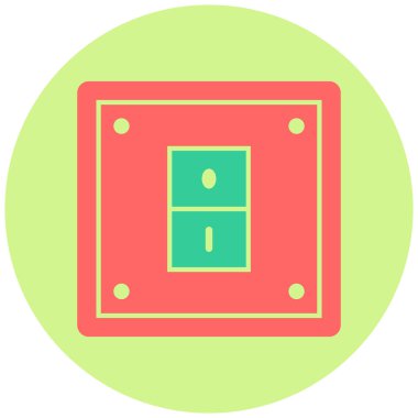 Elektrik şalteri. Web simgesi basit tasarım