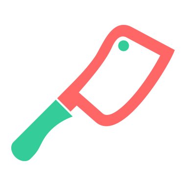 Mutfak aletleri düz simge, vektör illüstrasyonu