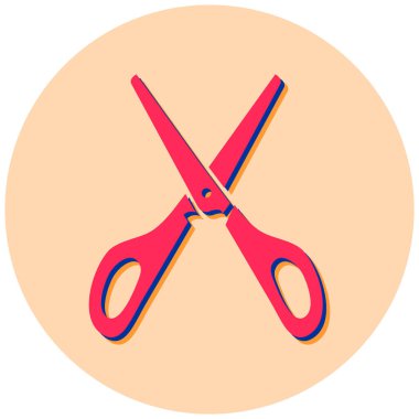 makas simgesi vektör illüstrasyonu