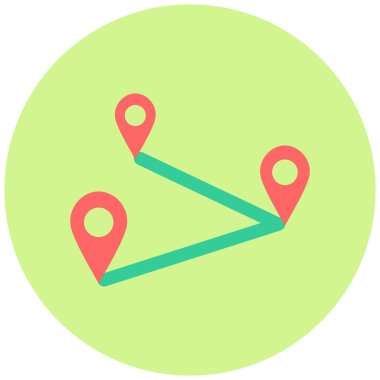 konum. Web simgesi basit illüstrasyon