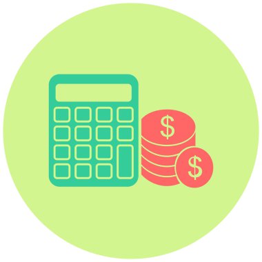 Para için. Web simgesi basit illüstrasyon