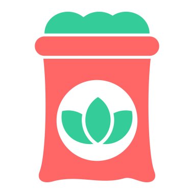 Bir bitki simgesinin vektör illüstrasyonu