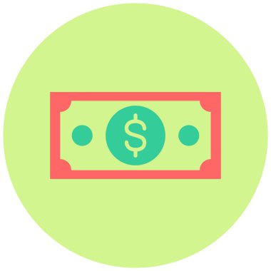 Para için. Web simgesi basit illüstrasyon