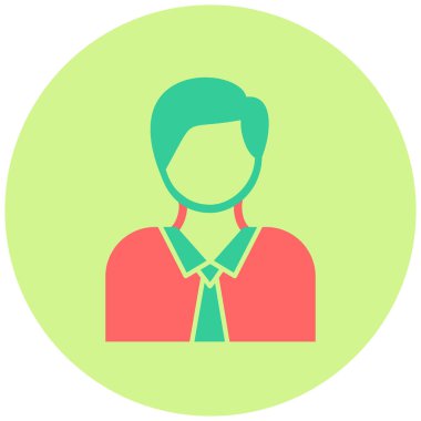 avatar. Web simgesi basit illüstrasyon