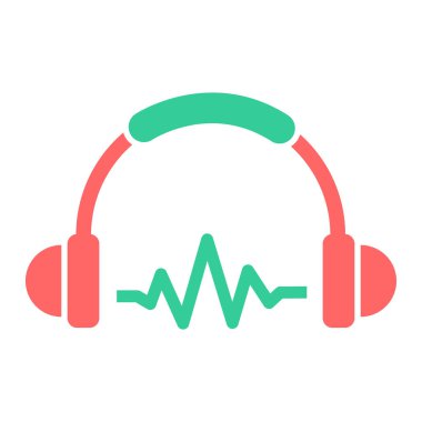 kulaklık vektör simgesi modern basit tasarım