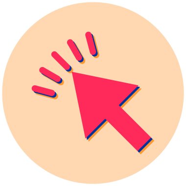 İmleç. Web simgesi basit illüstrasyon