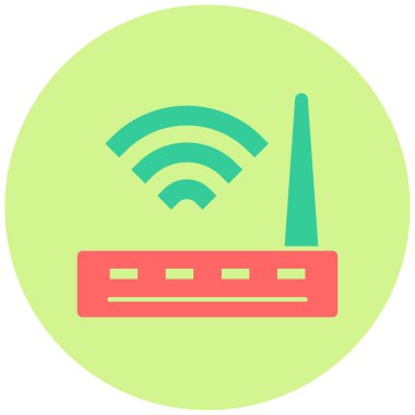 Wi-fi yönlendirici. Web simgesi basit illüstrasyon
