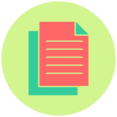 Belgeyi kopyala Web simgesi basit illüstrasyon