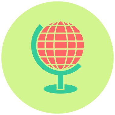 Küre. Web simgesi basit illüstrasyon