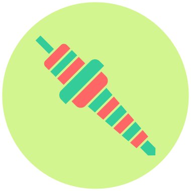 Araba prizi. Web simgesi basit illüstrasyon