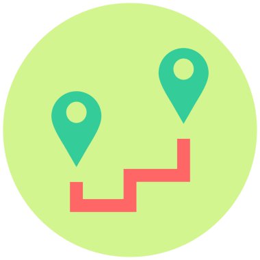 konum. Web simgesi basit illüstrasyon