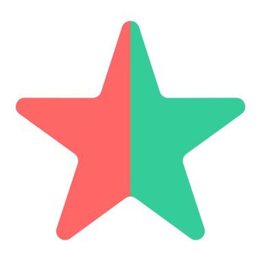 yıldız simgesi vektör illüstrasyonu