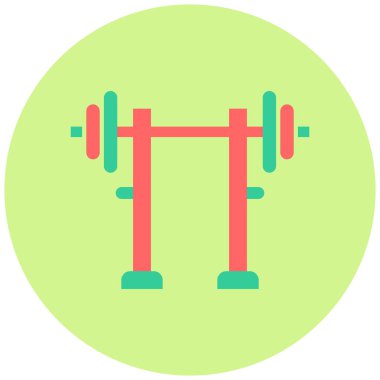 Jimnastik sopası. Web simgesi basit illüstrasyon