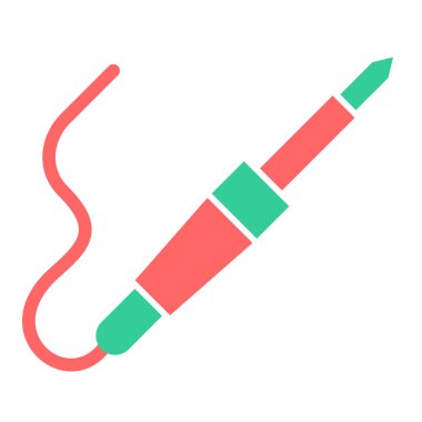 Lehim demir simgesi, vektör illüstrasyonu basit tasarım 