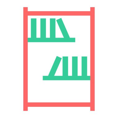 Bir bina simgesinin vektör illüstrasyonu