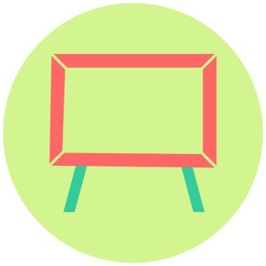 Tuval simgesi. Basit resimleme