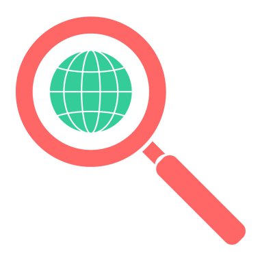 Arama simgesi vektör illüstrasyonu