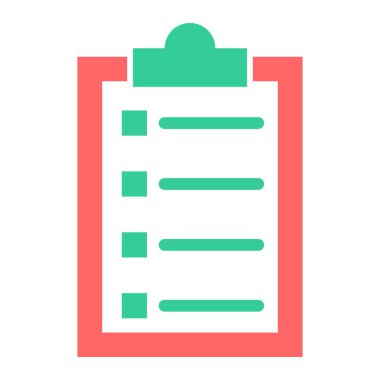 Kontrol listesi. Web simgesi basit tasarım