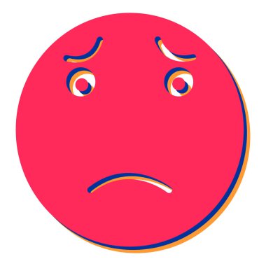 yüz ifadesi simge vektör illüstrasyon tasarımı