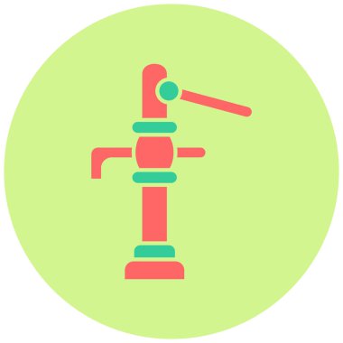 Su pompası simgesinin vektör illüstrasyonu