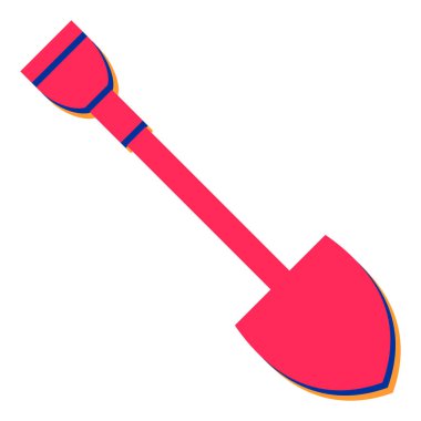 kürek simgesi vektör illüstrasyonu