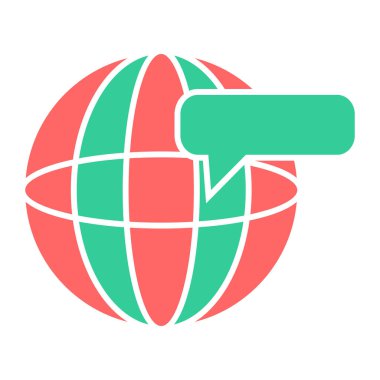 Dünya. Web simgesi basit illüstrasyon