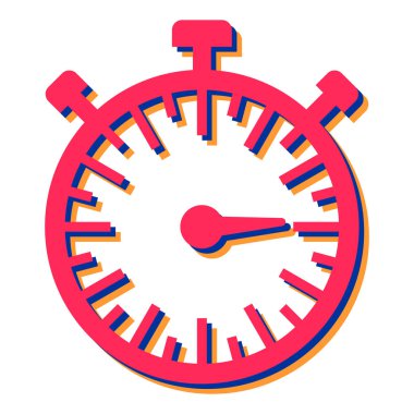 Kronometre simgesi. vektör illüstrasyonu