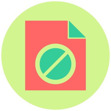 belge simgesi, vektör illüstrasyonu basit tasarım 