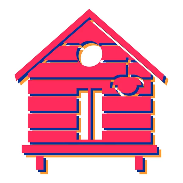 Vector Illustration Bird House — Stock Vector