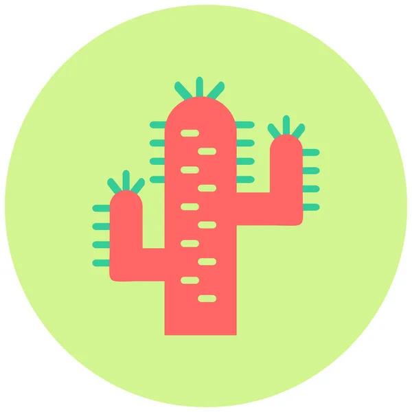 Cactus Web Icon Simple Illustration — Stock Vector