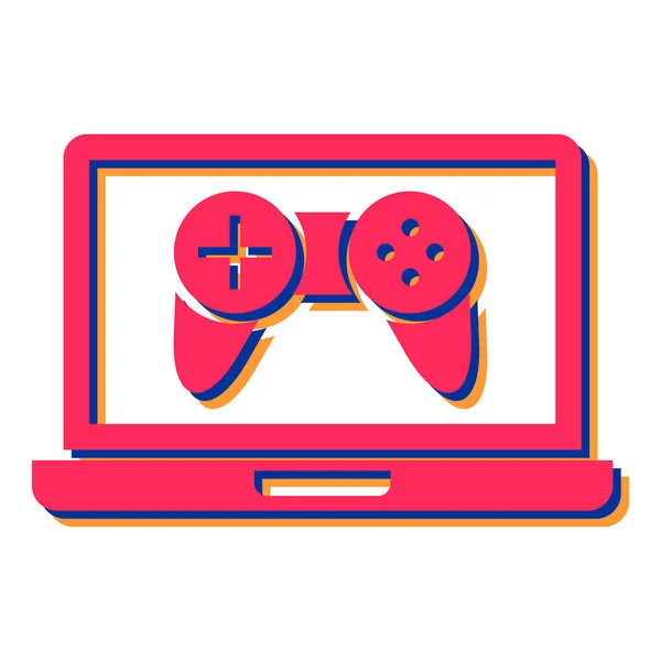 Joystick Jogos Com Design Ilustração Vetorial Gamepad —  Vetores de Stock