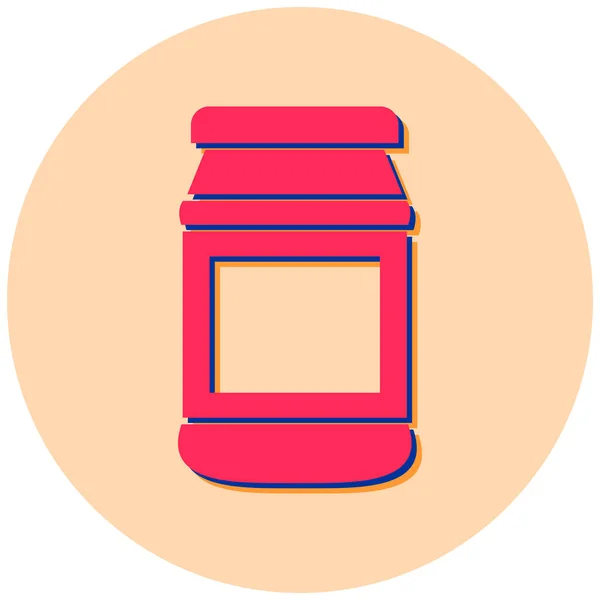 Jar Web Icon Simple Illustration — Stock Vector