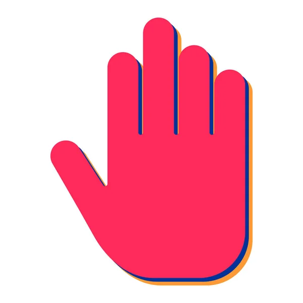 Hand Geste Symbol Vektor Illustration Design — Stockvektor