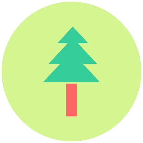 Baum Web Symbol Einfache Illustration — Stockvektor