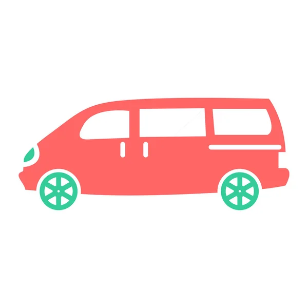 Személyszállító Ikon Egyszerű Illusztráció Taxi Jármű Vektor Ikonok Web Design — Stock Vector