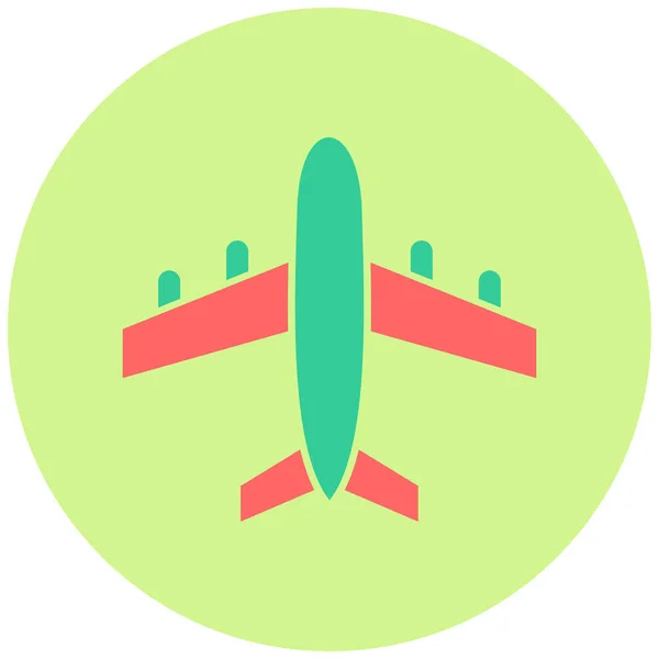 Avión Icono Web Ilustración Simple — Archivo Imágenes Vectoriales