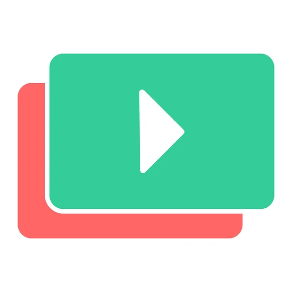 Video Player Webikone — Stockvektor