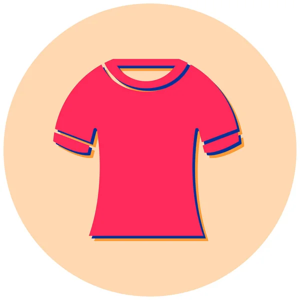 Футболка Одяг Шорти Сорочка Одяг Носіння Плоска Ікона Векторна Ілюстрація — стоковий вектор