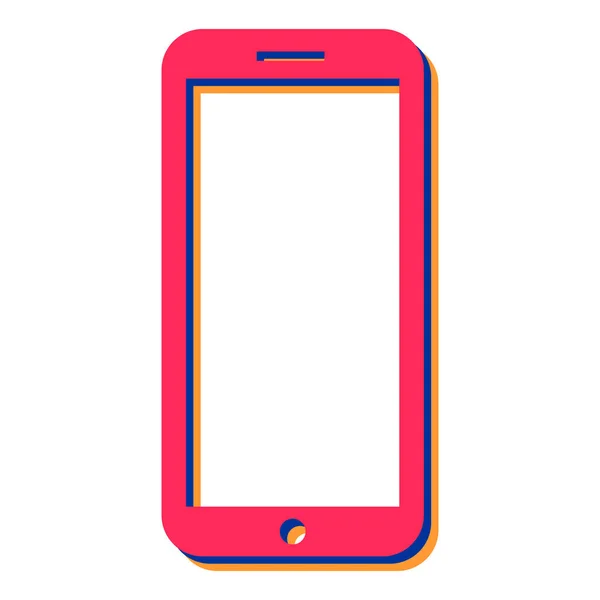 Smartphone Téléphone Portable Vecteur Illustration Design — Image vectorielle